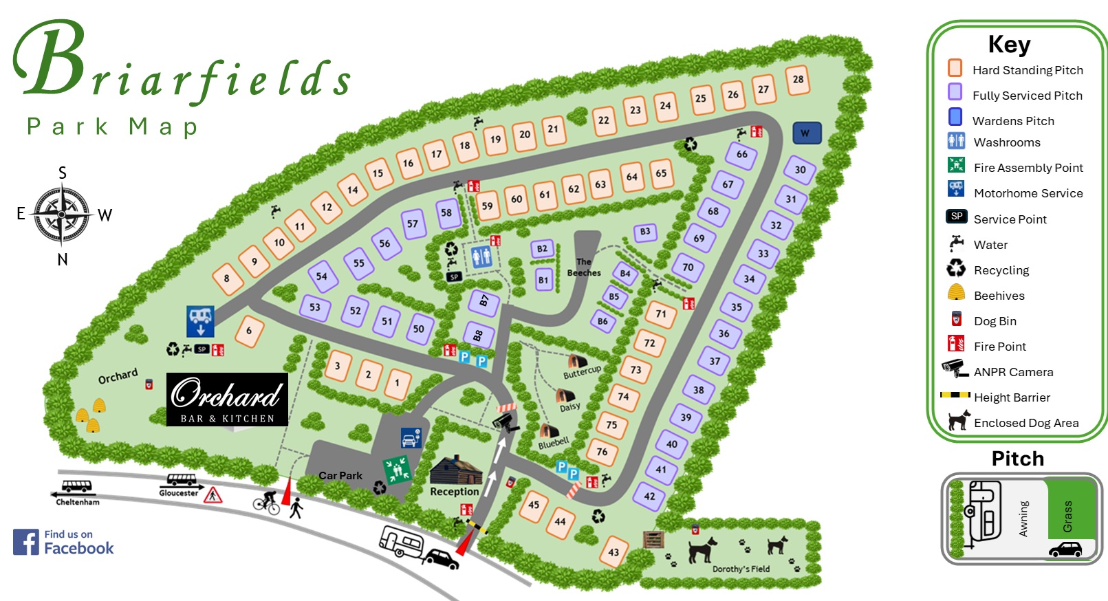 Briarfields Park Map